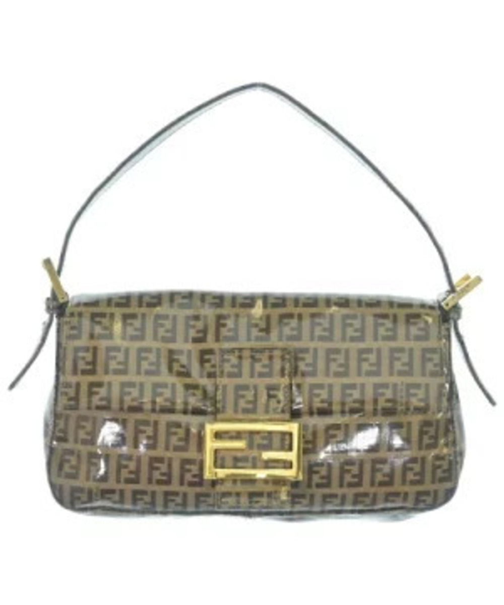 Fendi Zucca FF Canvas Chef Shoulder Bag tobacco brown